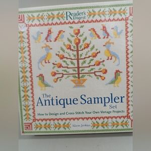 Readers Digest The Antique Sampler Set Design Cross Stitch Kit NEW
